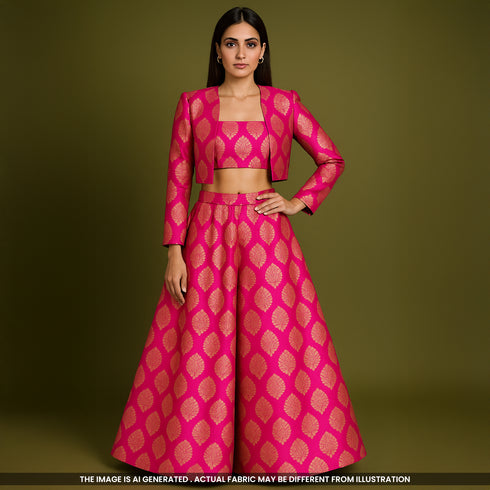 Banarasi Silk Brocade Fabric- F3993